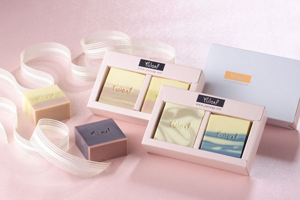 兩入禮盒組 純包裝 Yusoap 天然手工皂